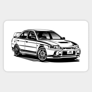 EUROBEAT INTENSIFIES - Lancer Evolution IV CN9A full-body version Magnet